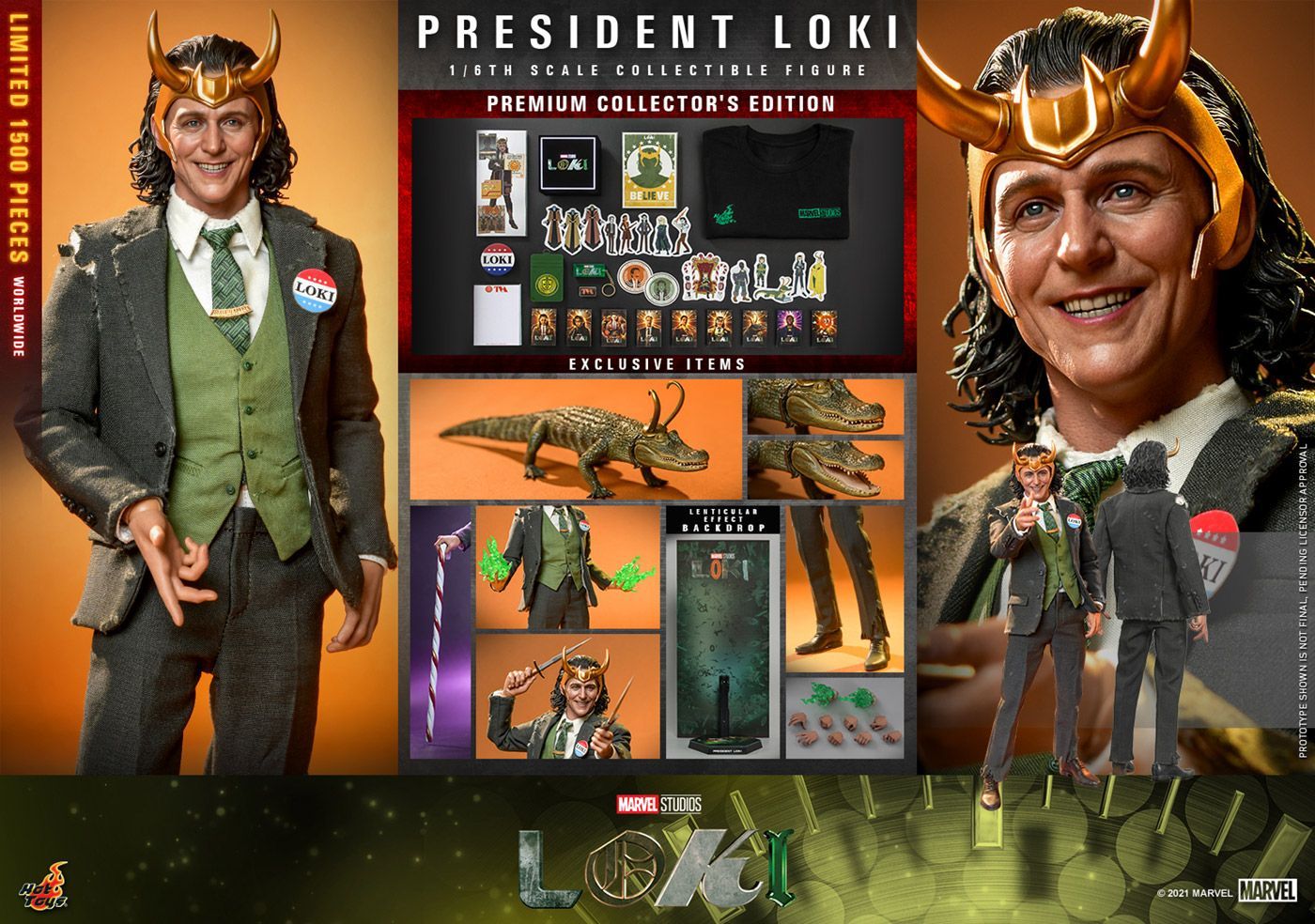 1/6スケールフィギュア ロキ（大統領） 欠品あり ホットトイズ ホット 