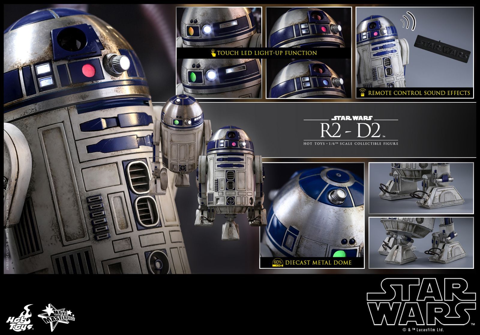 ホットトイズ/R2-D2 1/6スケール/『スター・ウォーズ／フォースの覚醒』 ムービー・マスターピース】『スター・ウォーズ／フォースの覚醒』1