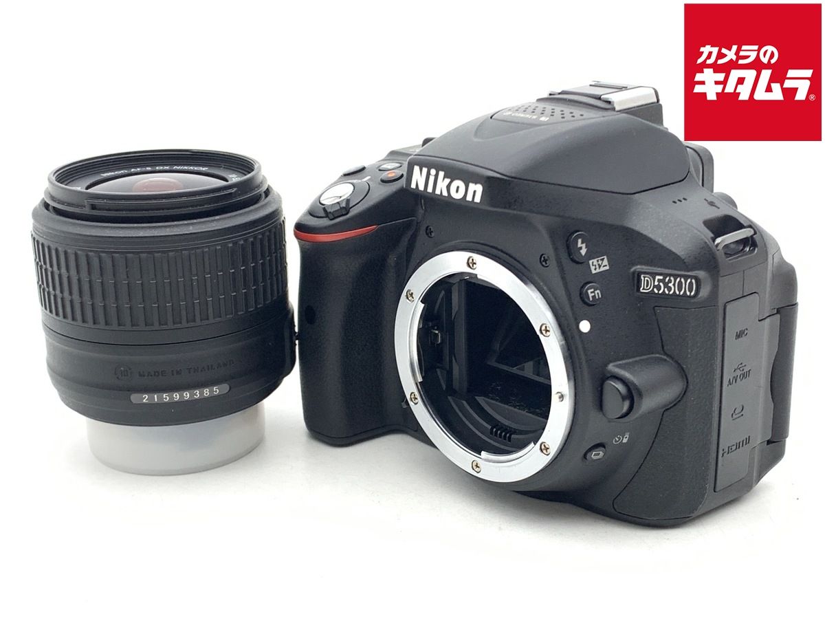 中古品 NIKON D5300 18-55 VRII kit(BRACK) ニコン D5300 18-55 VR II