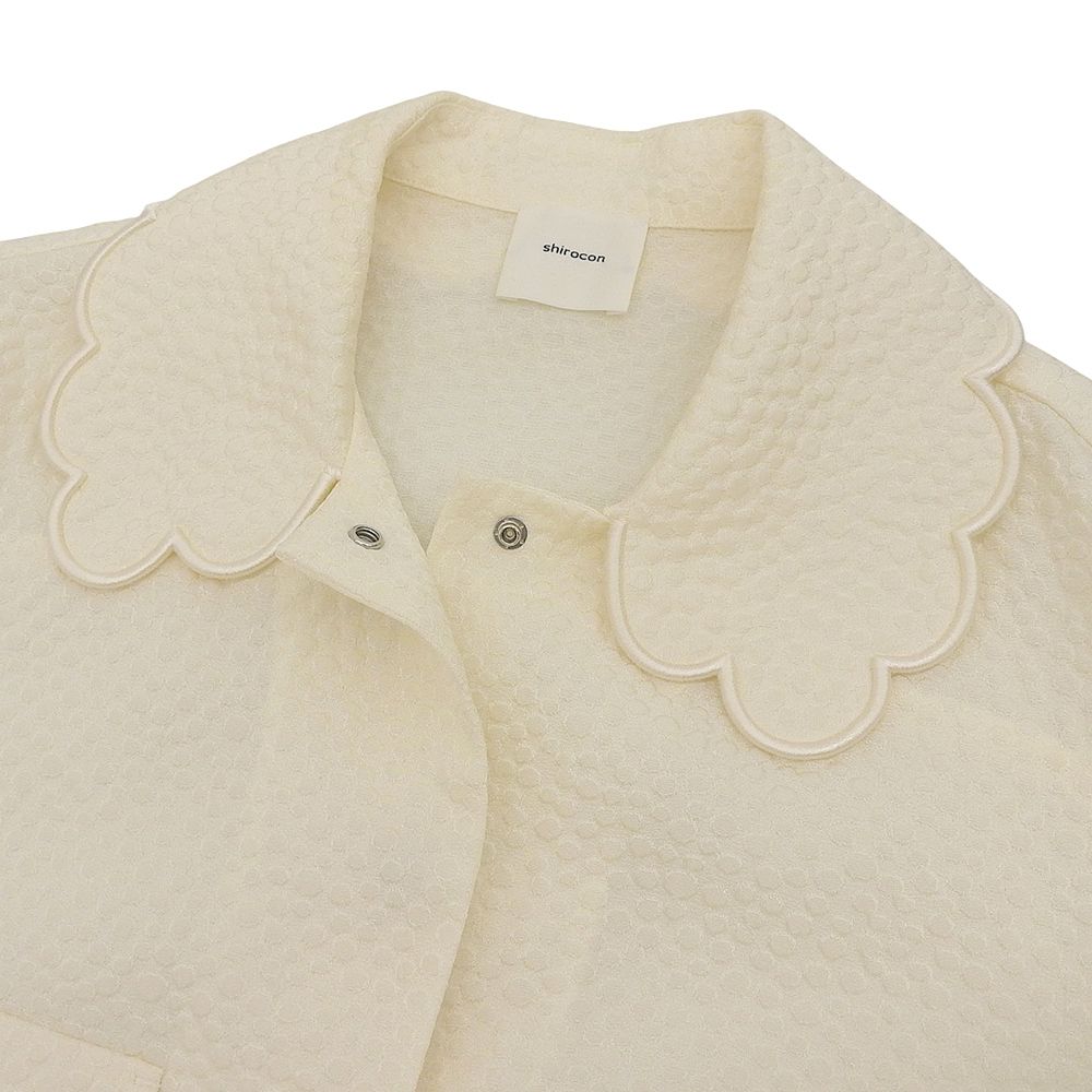 shirocon シロコン 美品 アセテート もくもくジャガードジャケット