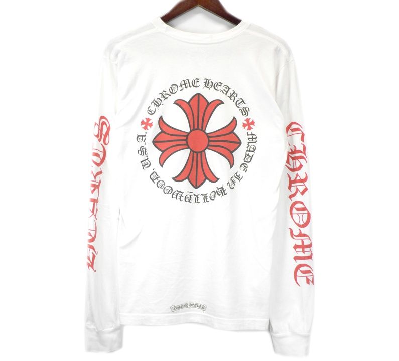 クロムハーツ CHROME HEARTS 【 Made In Hollywood Plus Cross LS Tee