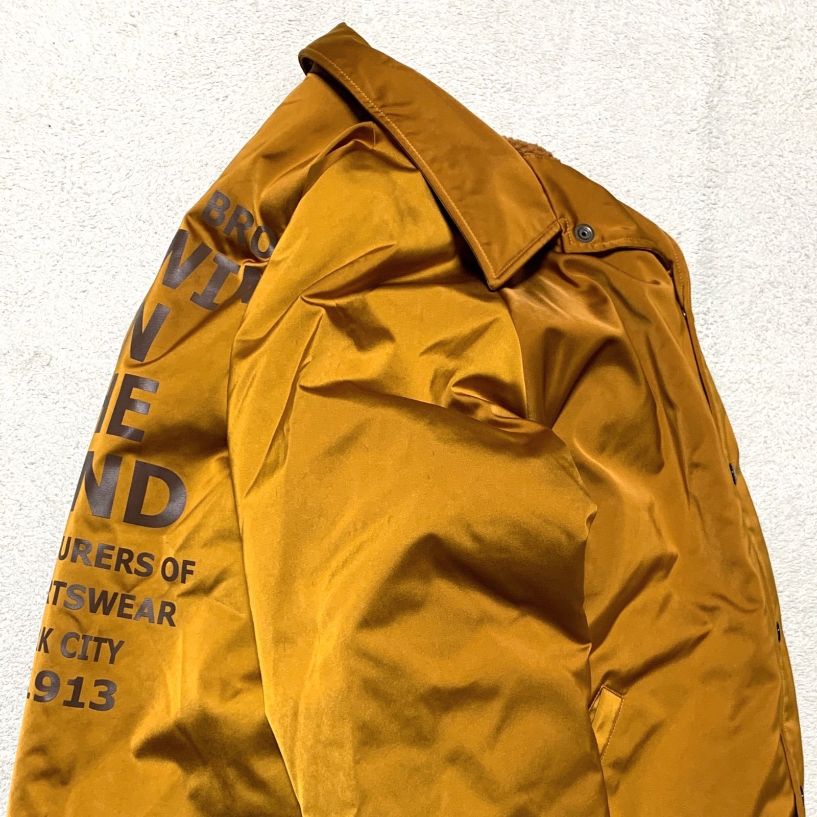 SCHOTT コーチジャケット ナイロンジャケット 裏ボア 両面プリント L