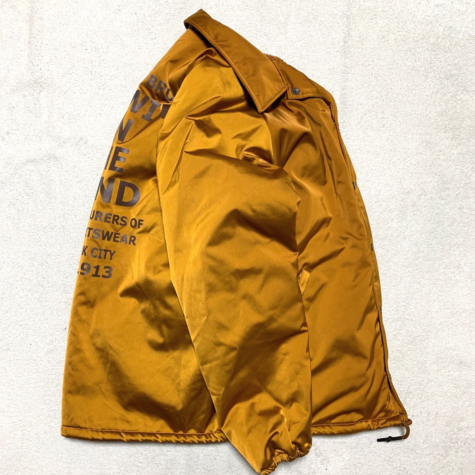 SCHOTT コーチジャケット ナイロンジャケット 裏ボア 両面プリント L