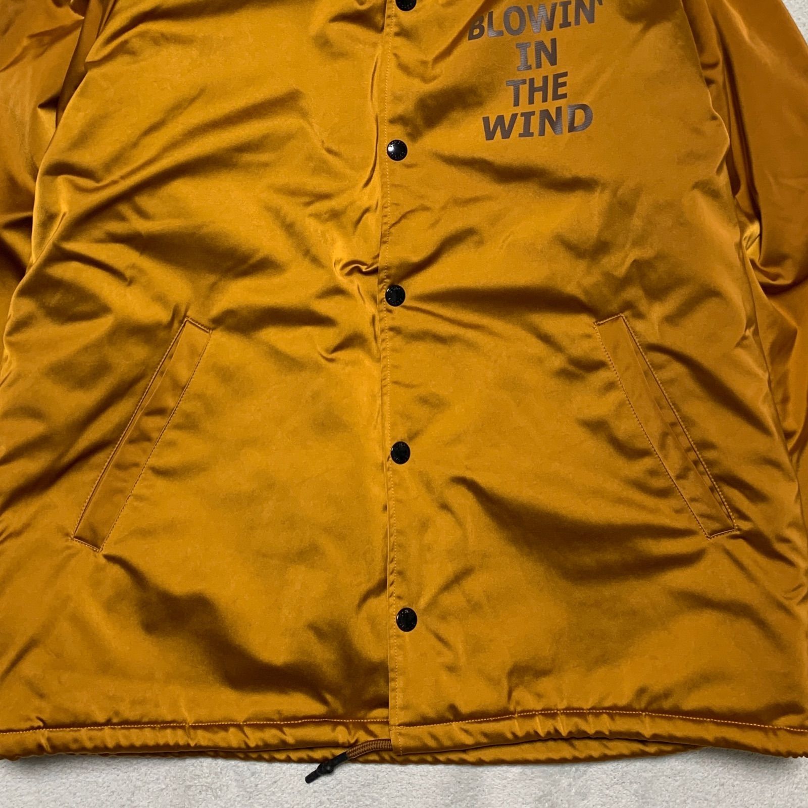 SCHOTT コーチジャケット ナイロンジャケット 裏ボア 両面プリント L