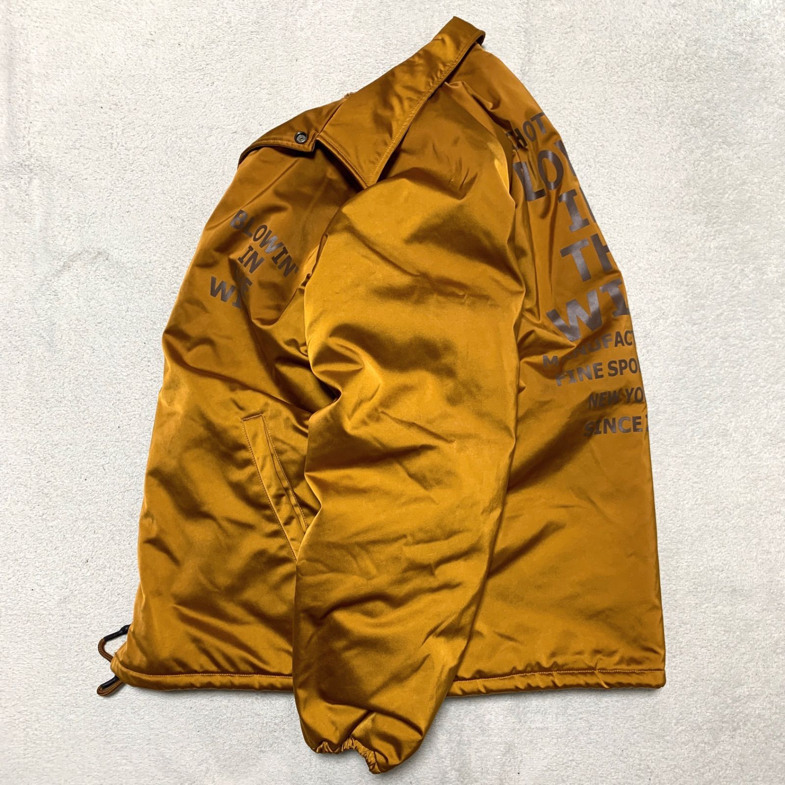 SCHOTT コーチジャケット ナイロンジャケット 裏ボア 両面プリント L