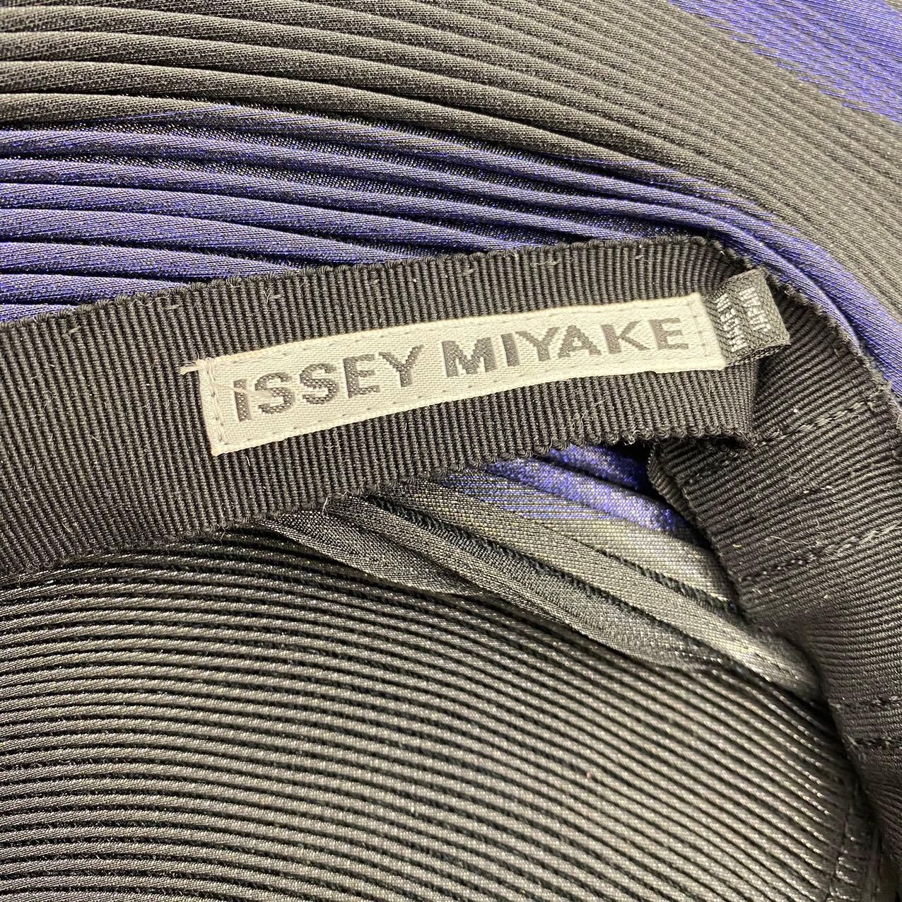 （NZ101）イッセイミヤケ　プリーツデザイン ハット NZ101）イッセイミヤケ プリーツデザイン ハット ISSEY MIYAKE - 【美