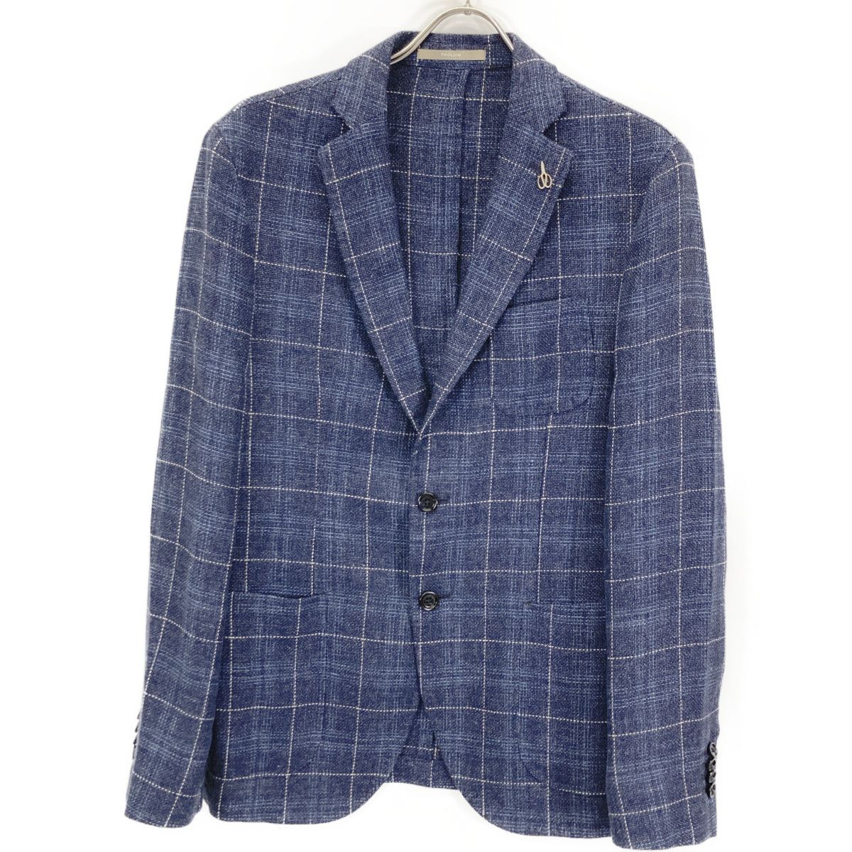 PAOLONI パオローニ 2811G507 ﾘﾈﾝ×ｳｰﾙ 3Bﾃｰﾗｰﾄﾞｼﾞｬｹｯﾄ 50 - メルカリ