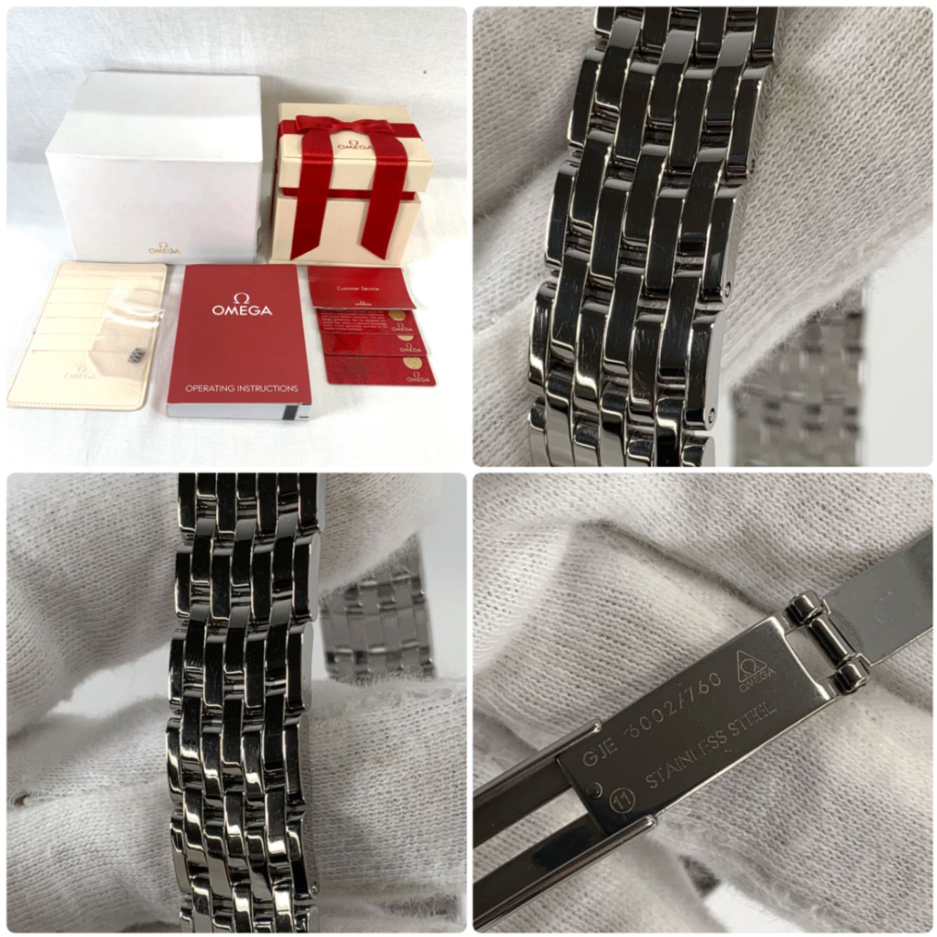  OMEGA オメガ De Vill﻿e Prestig﻿e デ ヴィル プレステージ クオーツ レディース 腕時計 424 10 27 60 57 001 ニット 自動巻き時計 腕時計(アナログ)