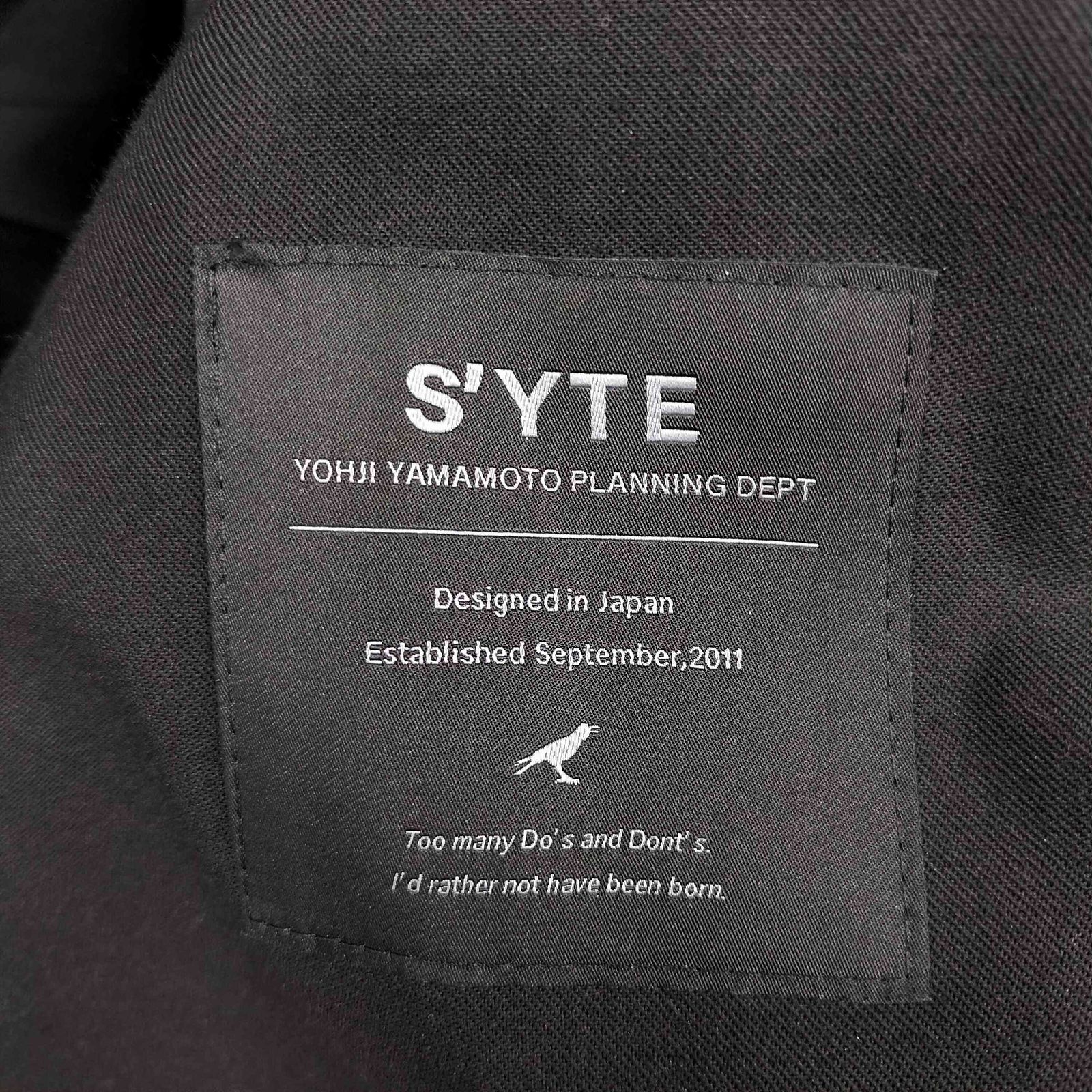 サイトバイヨウジヤマモト syte by Yohji Yamamoto 2022-23AW T/W 