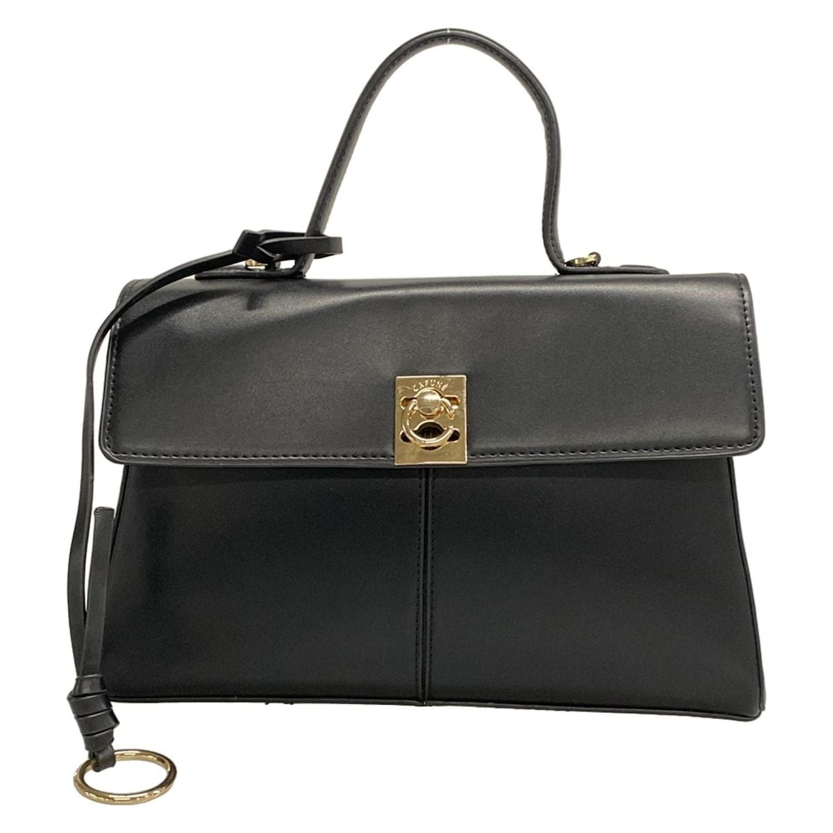 カフネ　CAFUNE ハンドバッグ　黒 中古・古着通販】CAFUNE (カフネ) ハンドバッグ ブラック｜ブランド