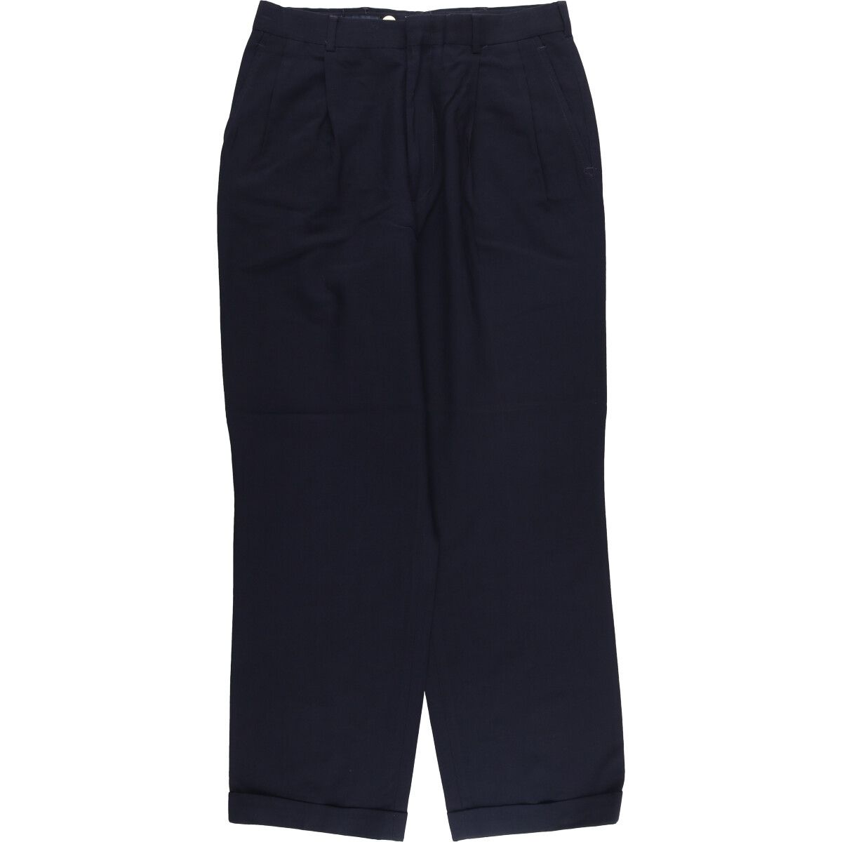 古着 80~90年代 ランズエンド LANDS' END ツータック ウールパンツ