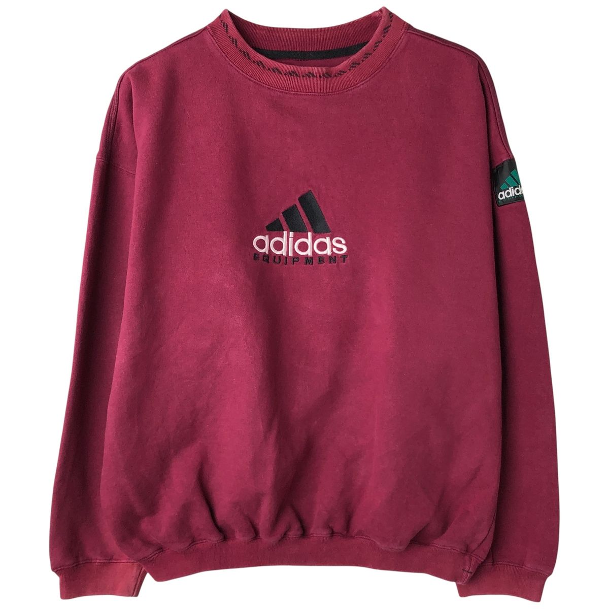  EQUIPMENT スウェット トレーナー 90年代 メンズM 古着 90~00年代 アディダス adidas EQUIPMENT エキップメント ロゴ