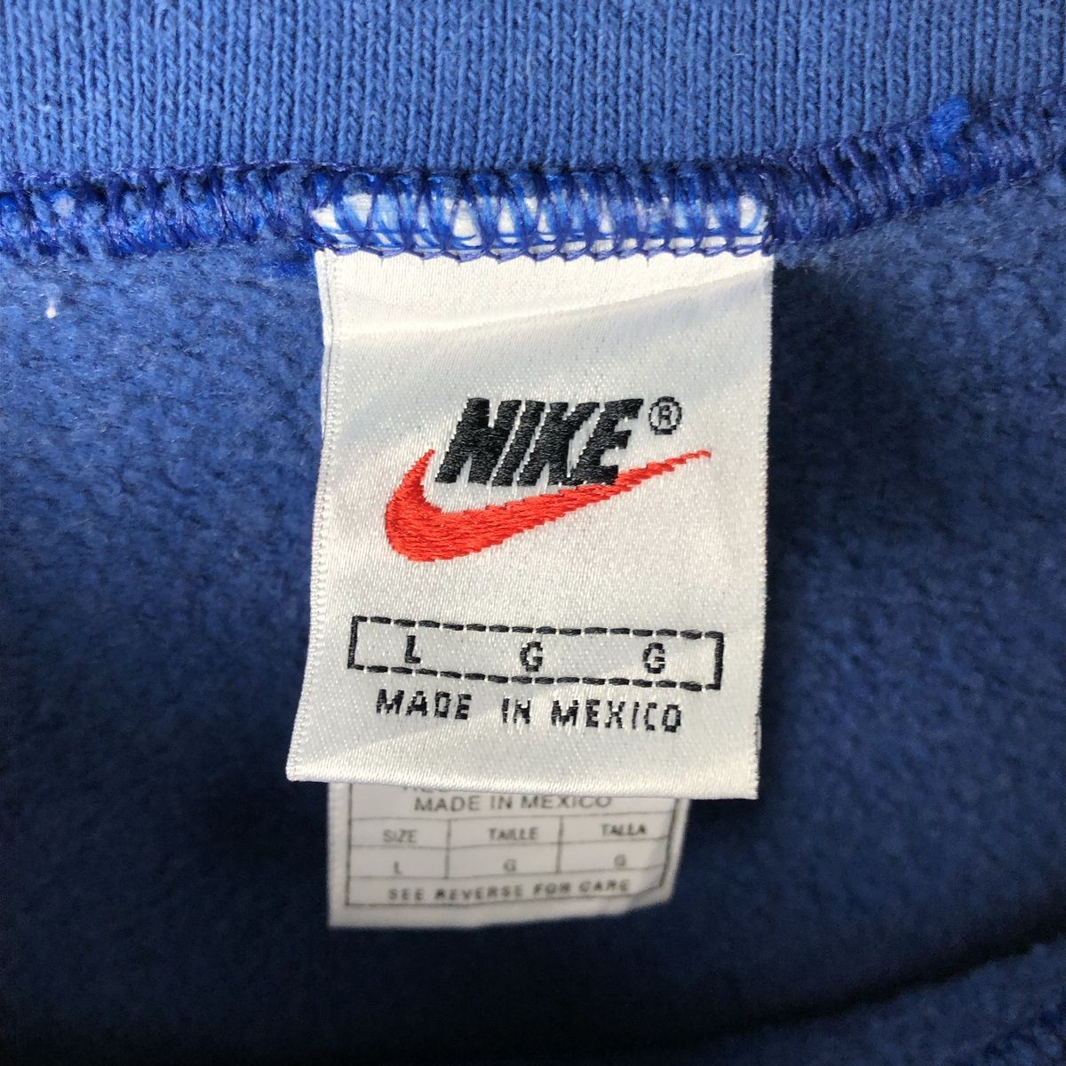 古着 90年代 ナイキ NIKE ワンポイントロゴスウェットシャツ
