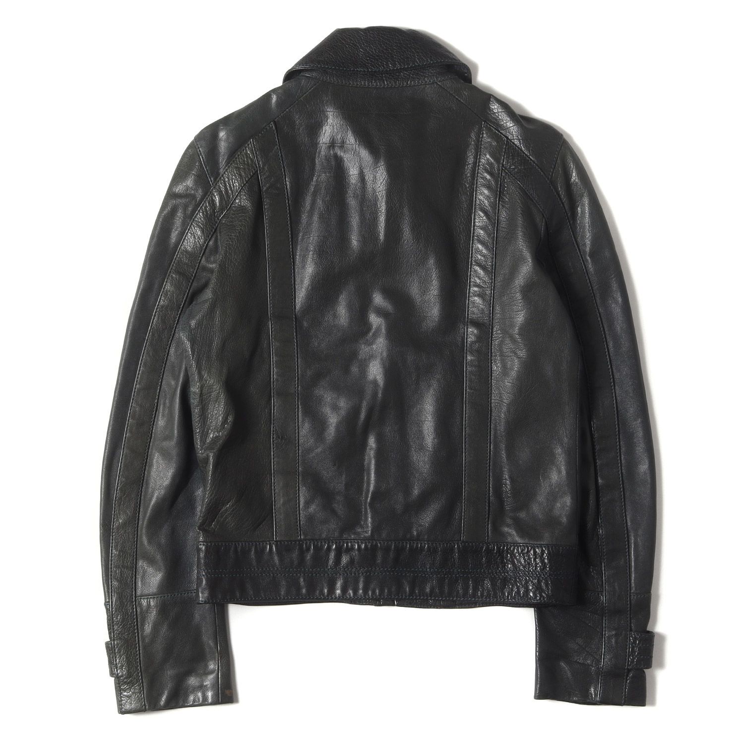 グッチ　GUCCI イタリア製　ライダース　ブルゾン　ジャケット　タグあり 中古・古着通販】GUCCI (グッチ) ライダースジャケット ブラック