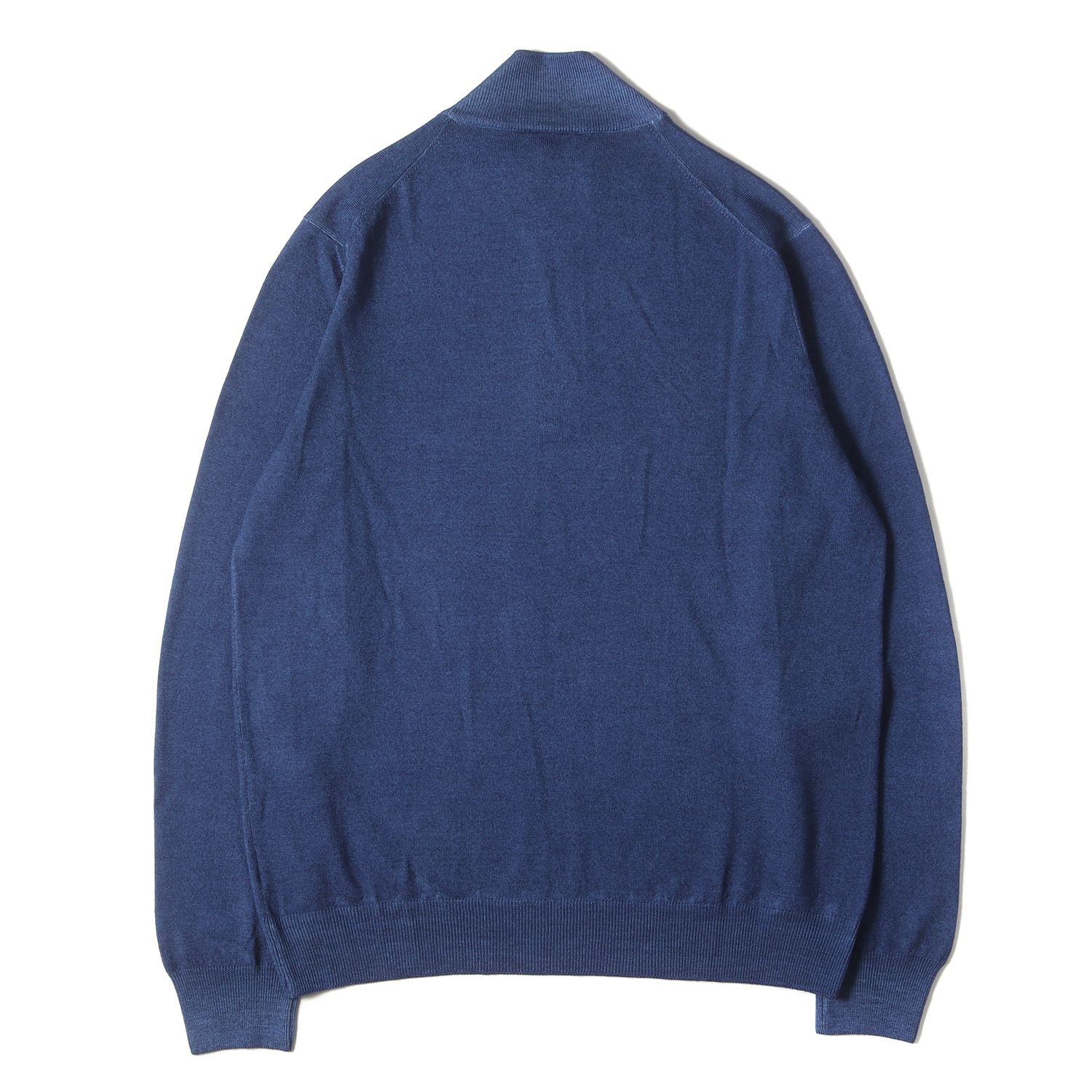 Gran Sasso グランサッソ ダブルジレ ニット ブルー 52 イタリア製 新品】GRAN SASSO グラン サッソ ニット ヘザーブルー サイズ:52