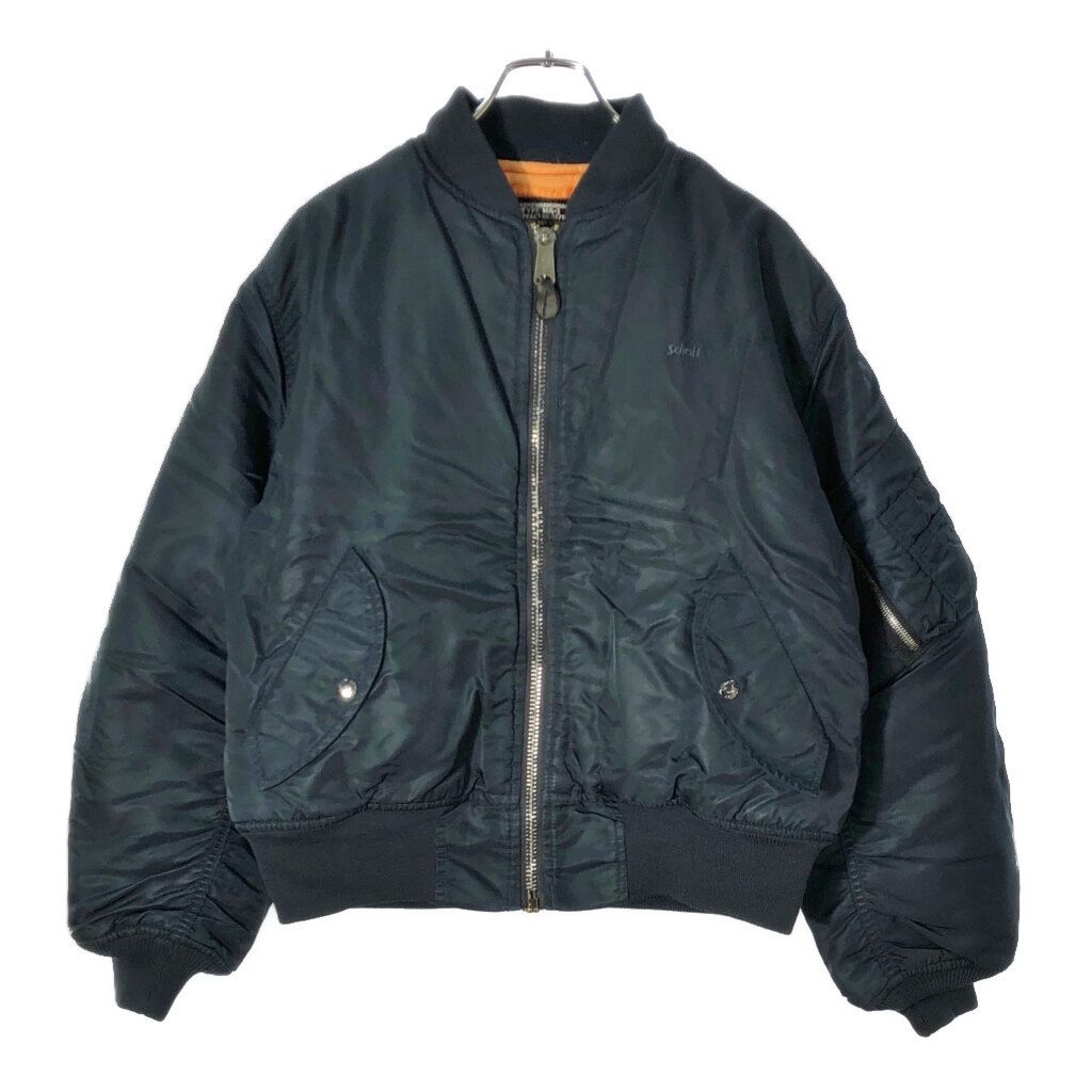 Schott ショット MA-1 フライトジャケット ミリタリー ネイビー(メンズ