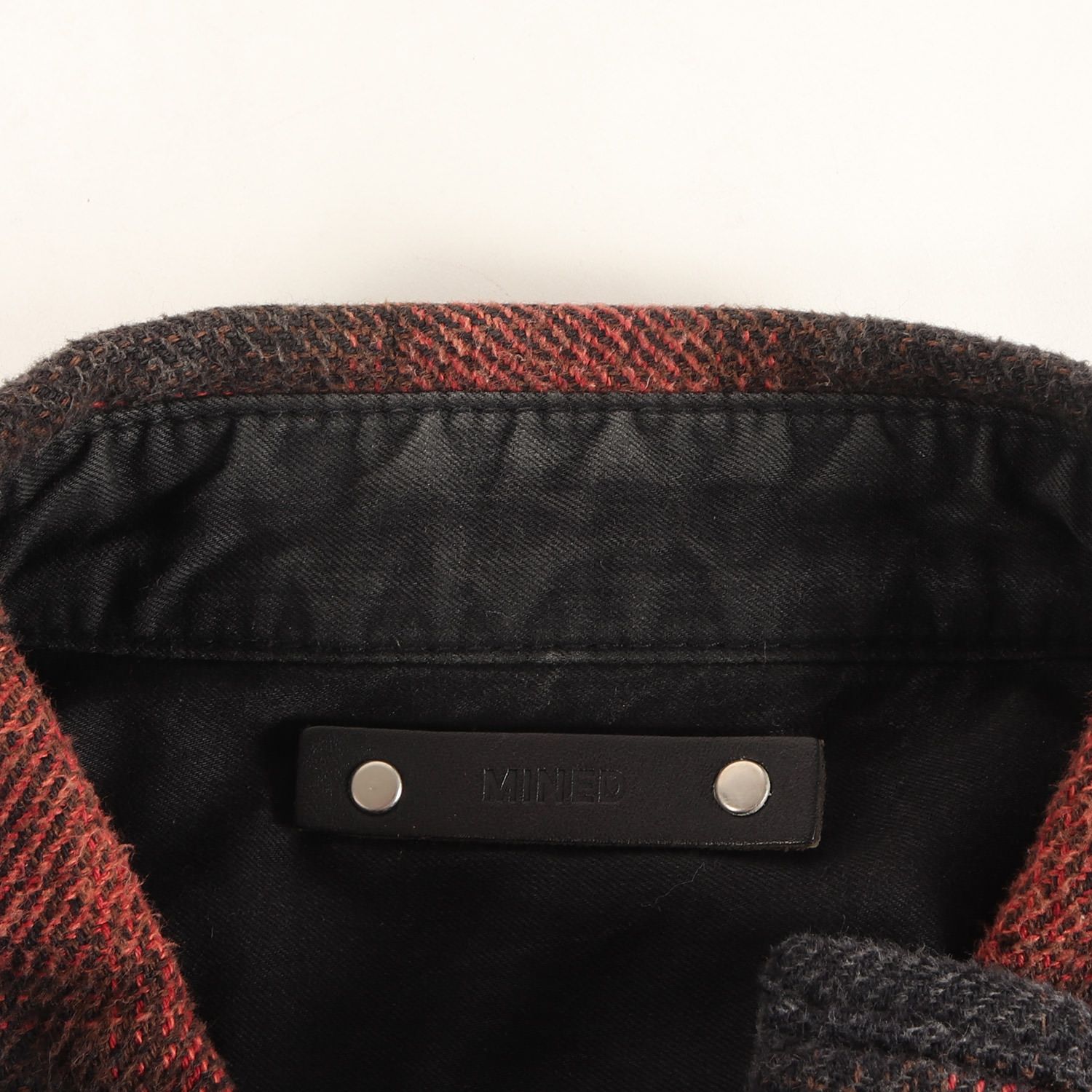 MINEDENIM マインデニム シャツ レッド ブラック 赤黒 サイズ:2 | 21AW 