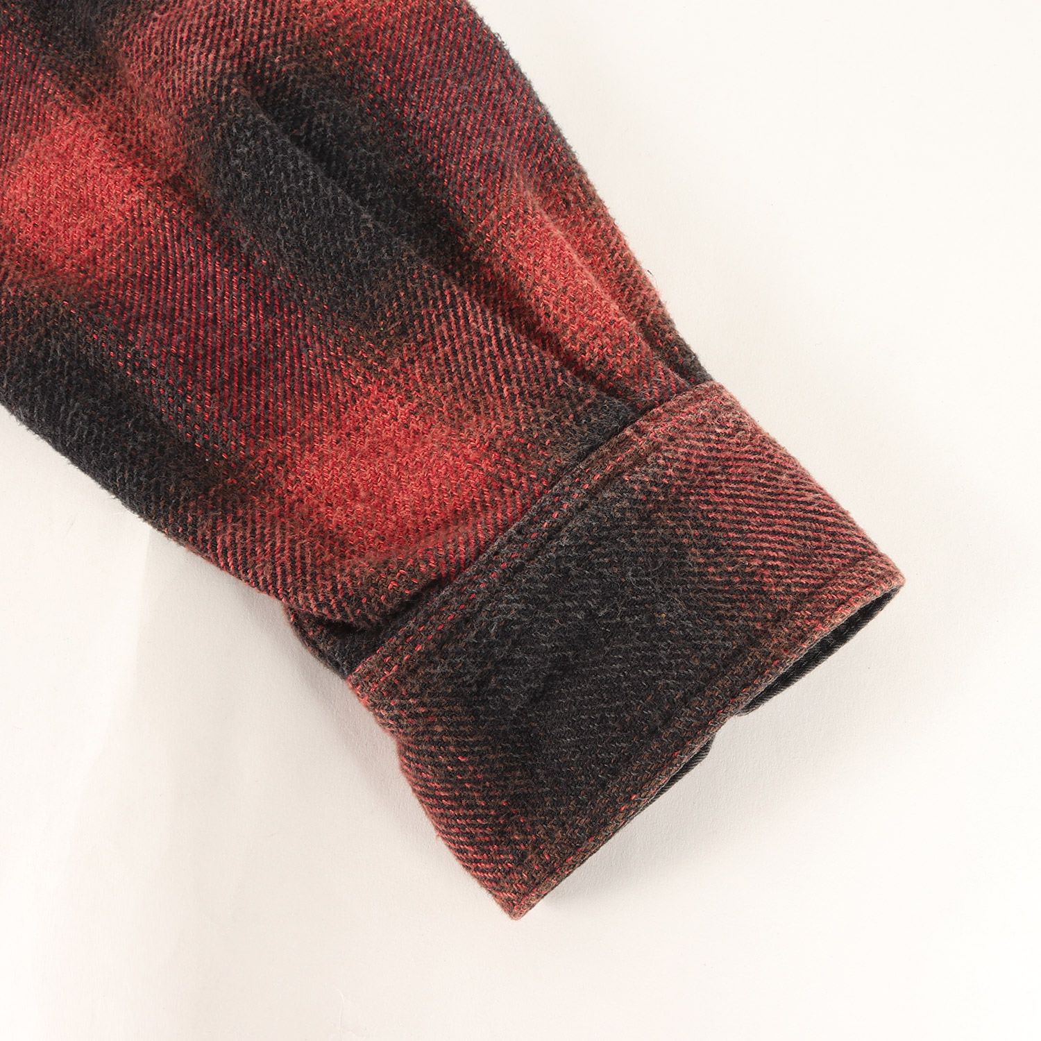 MINEDENIM マインデニム シャツ レッド ブラック 赤黒 サイズ:2 | 21AW 