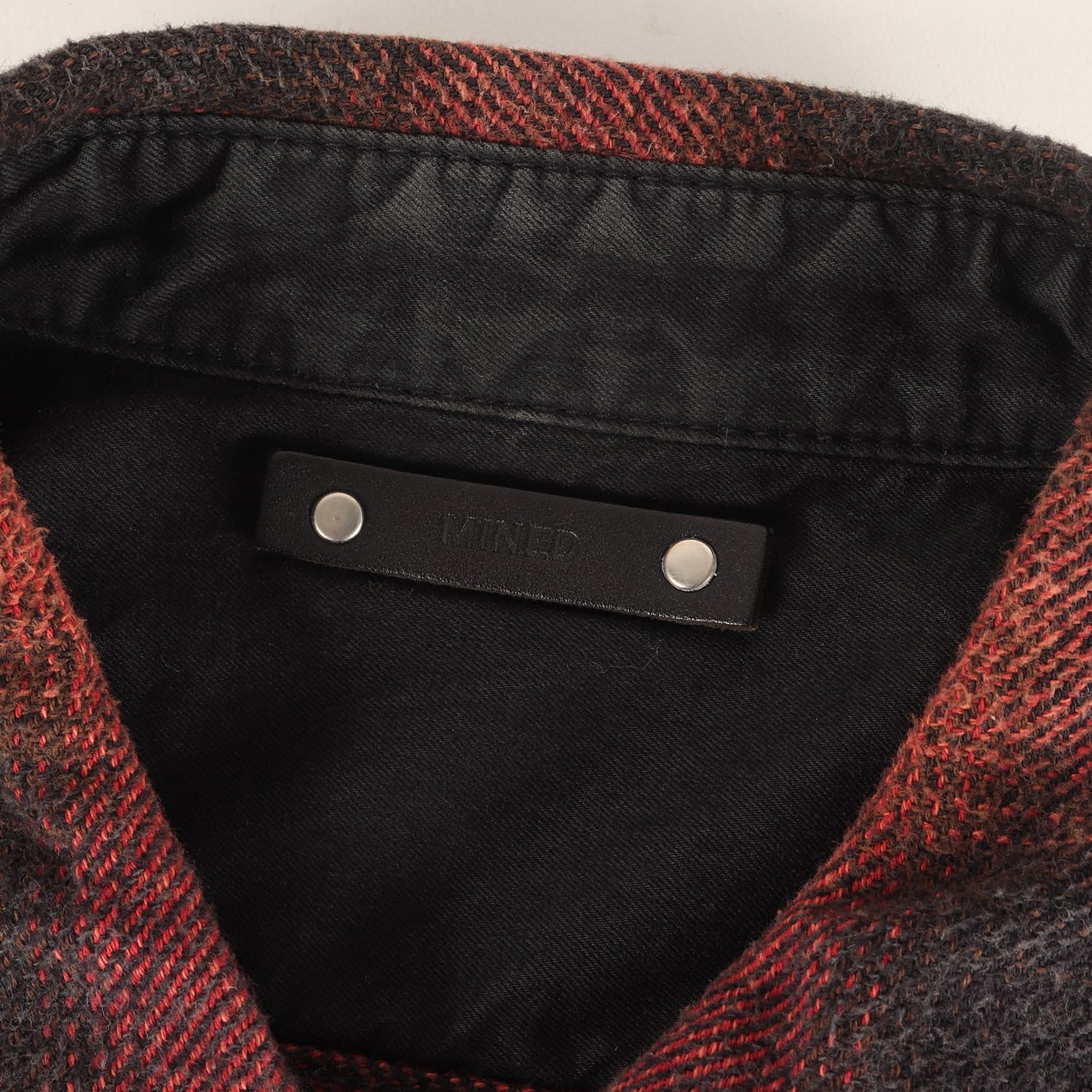 MINEDENIM マインデニム シャツ レッド ブラック 赤黒 サイズ:2 | 21AW 