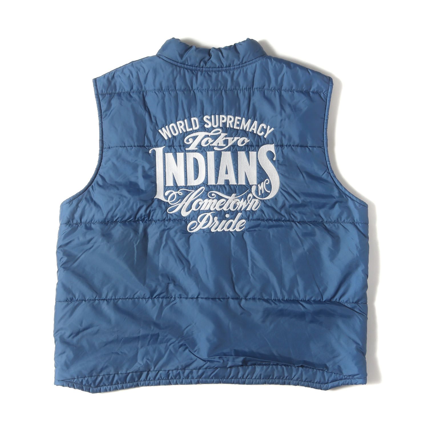 Timc Inc. 東京インディアンズ モーターサイクル ベスト ブルー サイズ