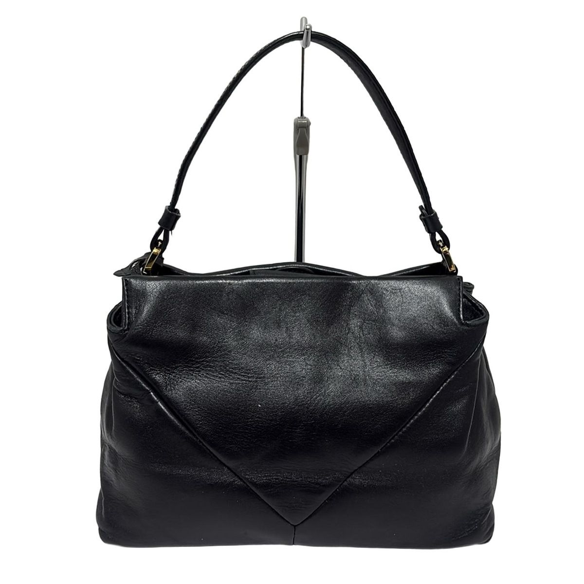 GINZA Kanematsu(ギンザカネマツ) ハンドバッグ - 黒 レザー - メルカリ