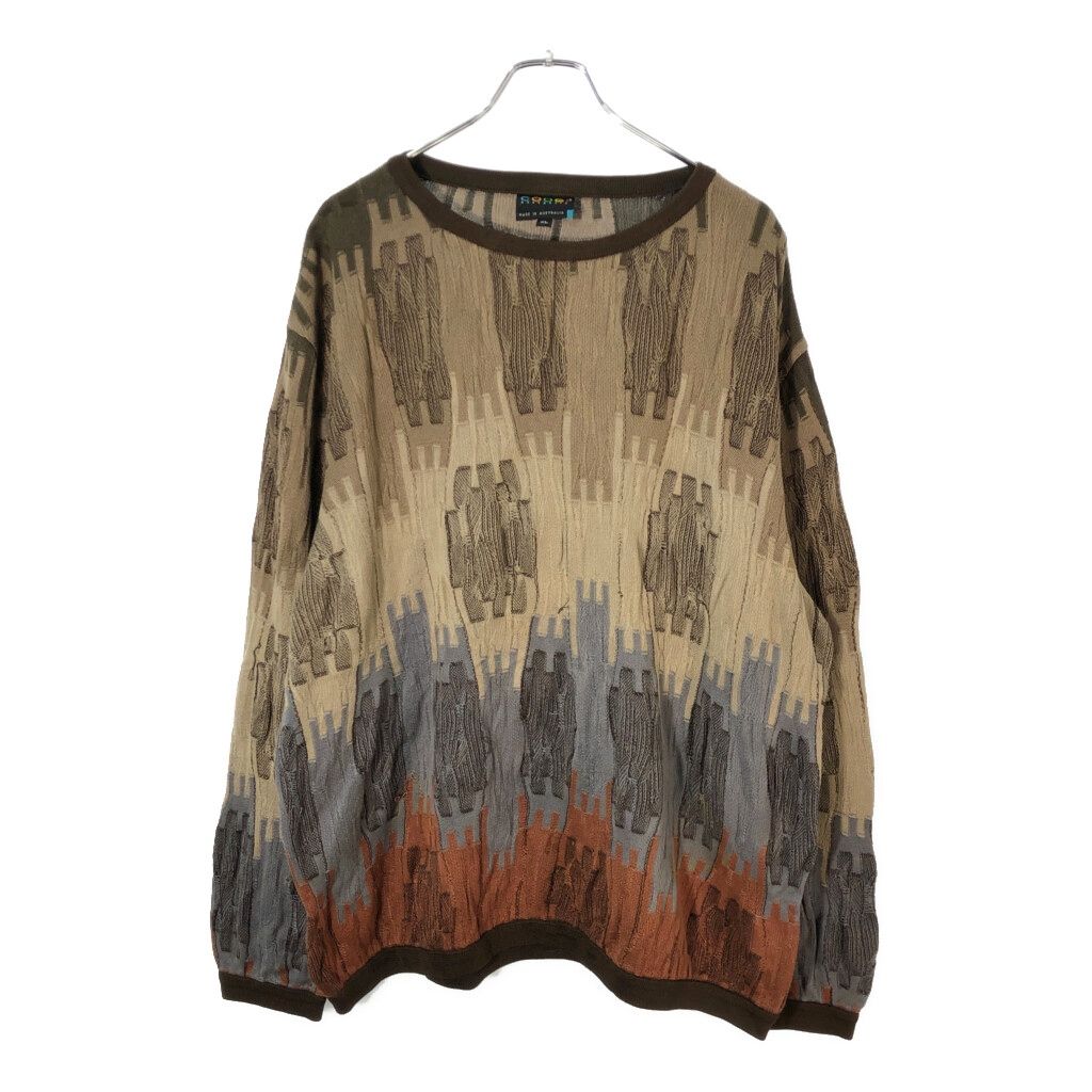 90年代 オーストラリア製 COOGI クージー 3Dニットセーター 総柄