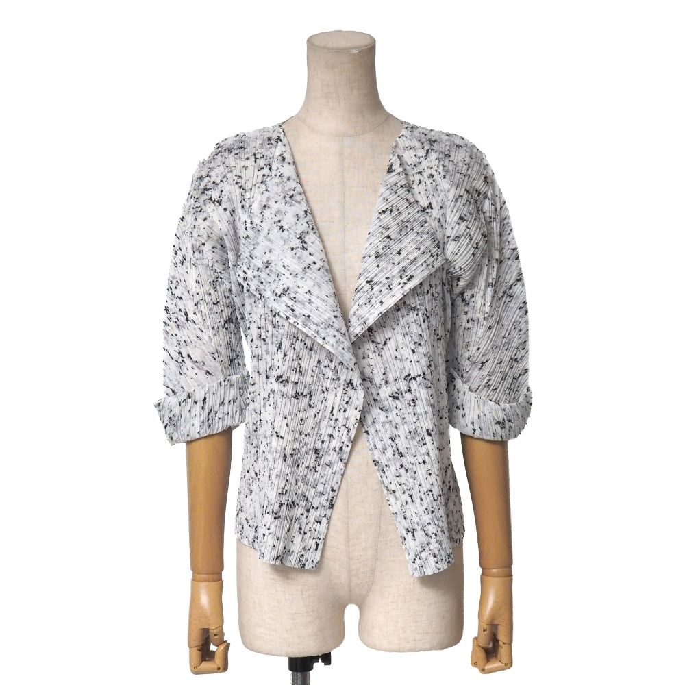 PLEATS PLEASE 一粒ボタン　テーラードジャケット　カーディガン PLEATS PLEASE 一粒ボタン テーラードジャケット カーディガン PLEATS