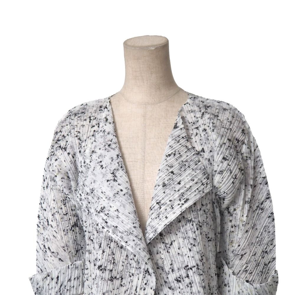 PLEATS PLEASE 一粒ボタン テーラードジャケット カーディガン PLEATS