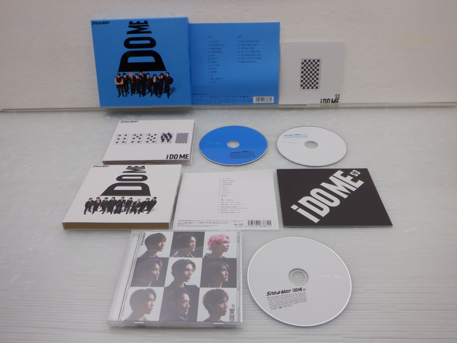 Snow Man CD 3点セット i DO ME 初回盤A(CD+DVD)/B(CD+DVD)/通常盤