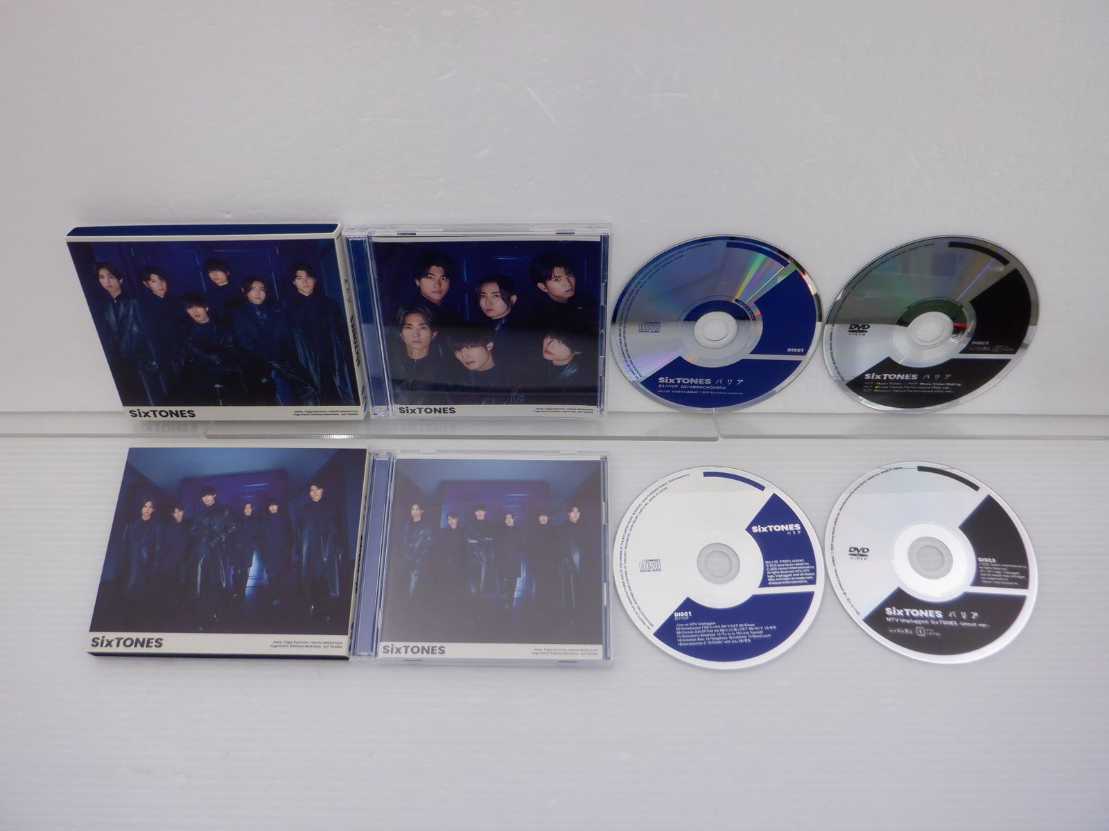 SixTONES CD 3点セット バリア 初回盤/通常盤(初回仕様)/MTV Unplugged 