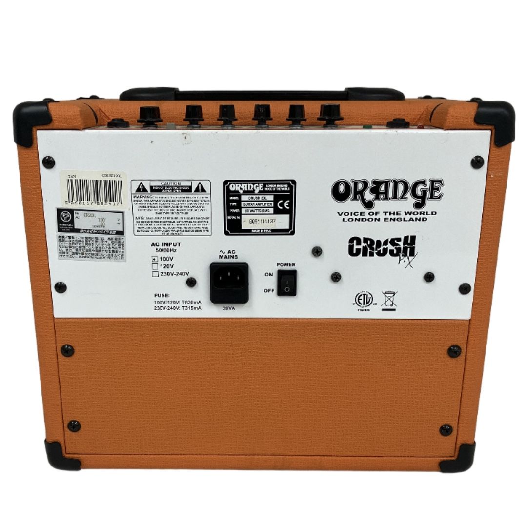 ORANGE オレンジ CRUSH 20L ギターアンプ コンボアンプ 練習用 音響