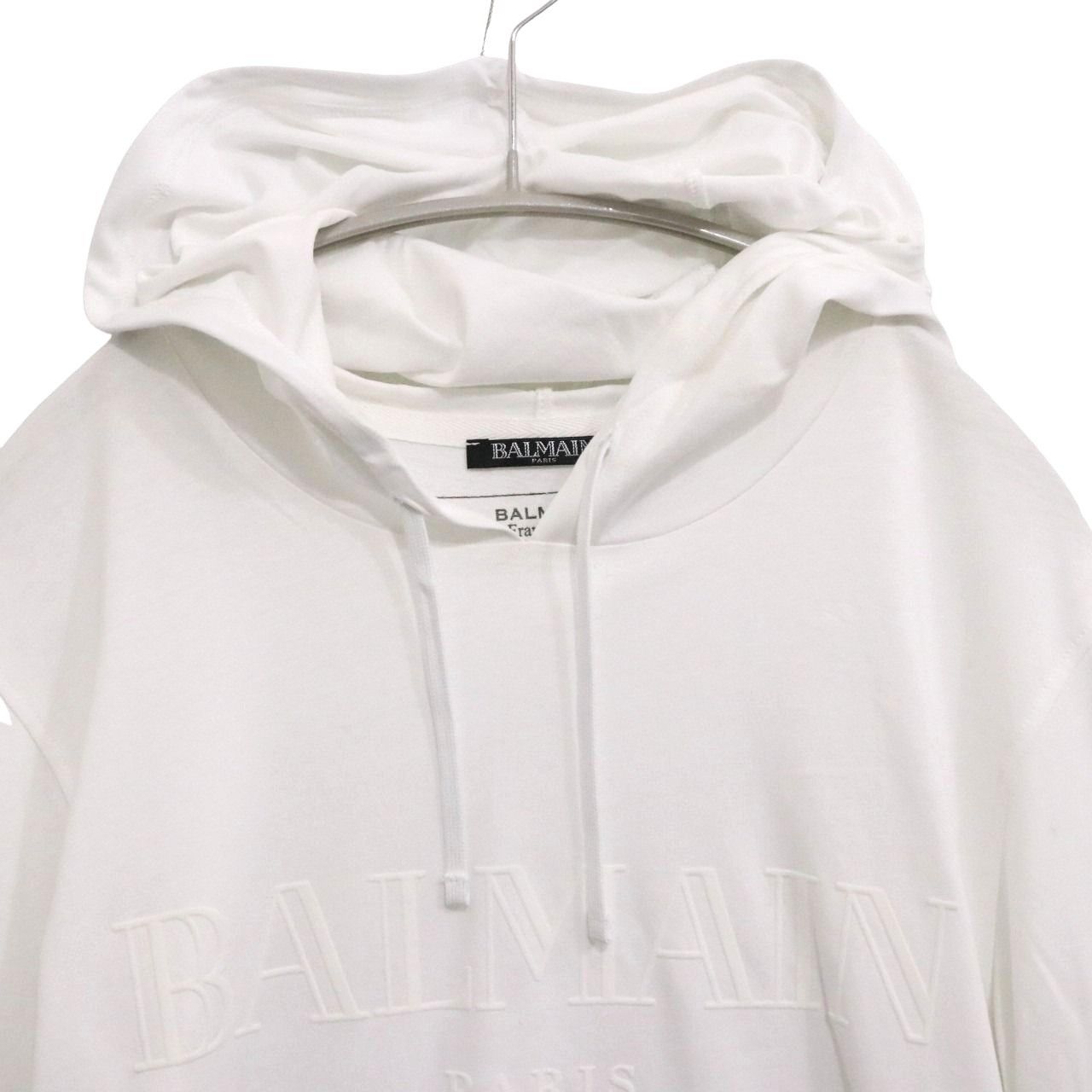 中古A】BALMAIN バルマン S メンズ 長袖Tシャツ Logo Hoodie L/S T 