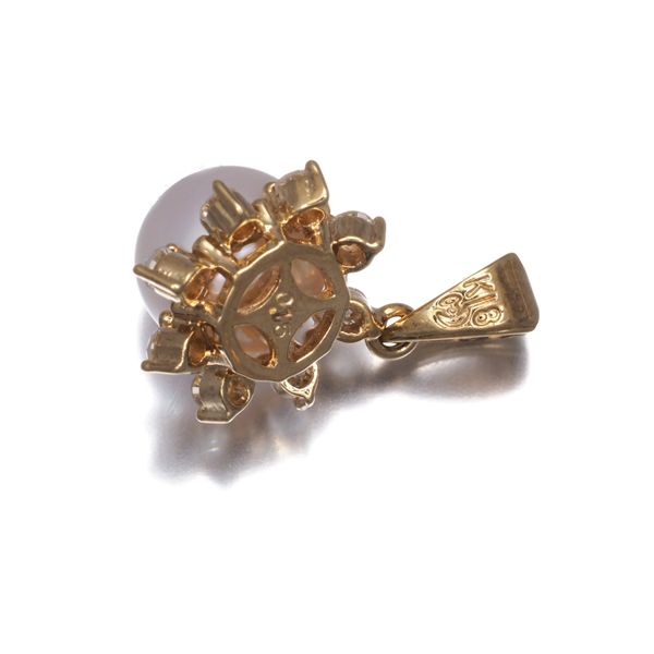 TASAKI タサキ ペンダントトップ パール 真珠 7.2mm ダイヤ