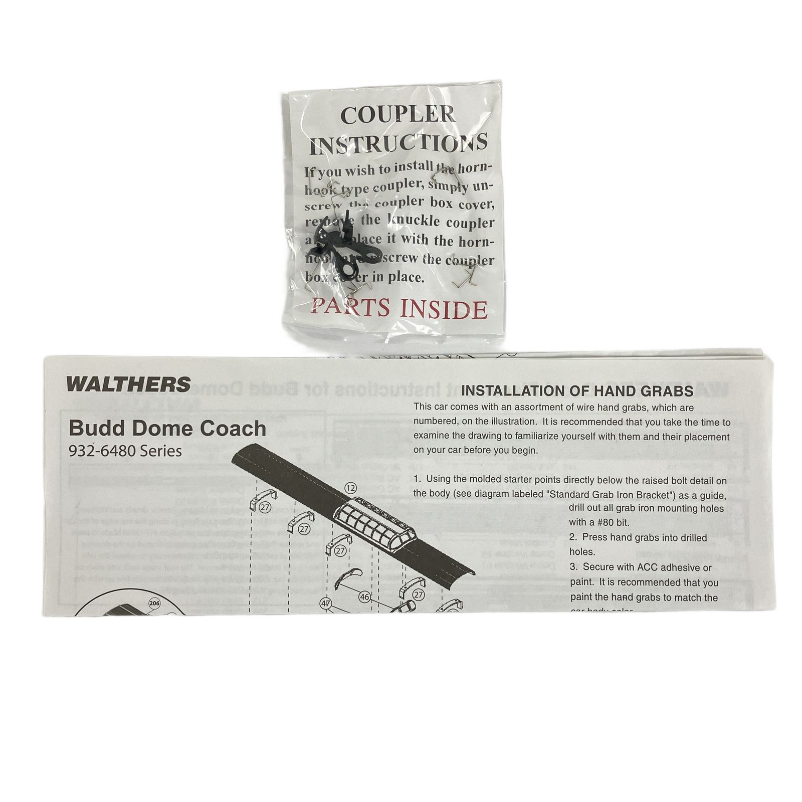 932-6487 Burlington Route 85 Budd Dome Coach Passenger Car 客車 鉄道模型 HO