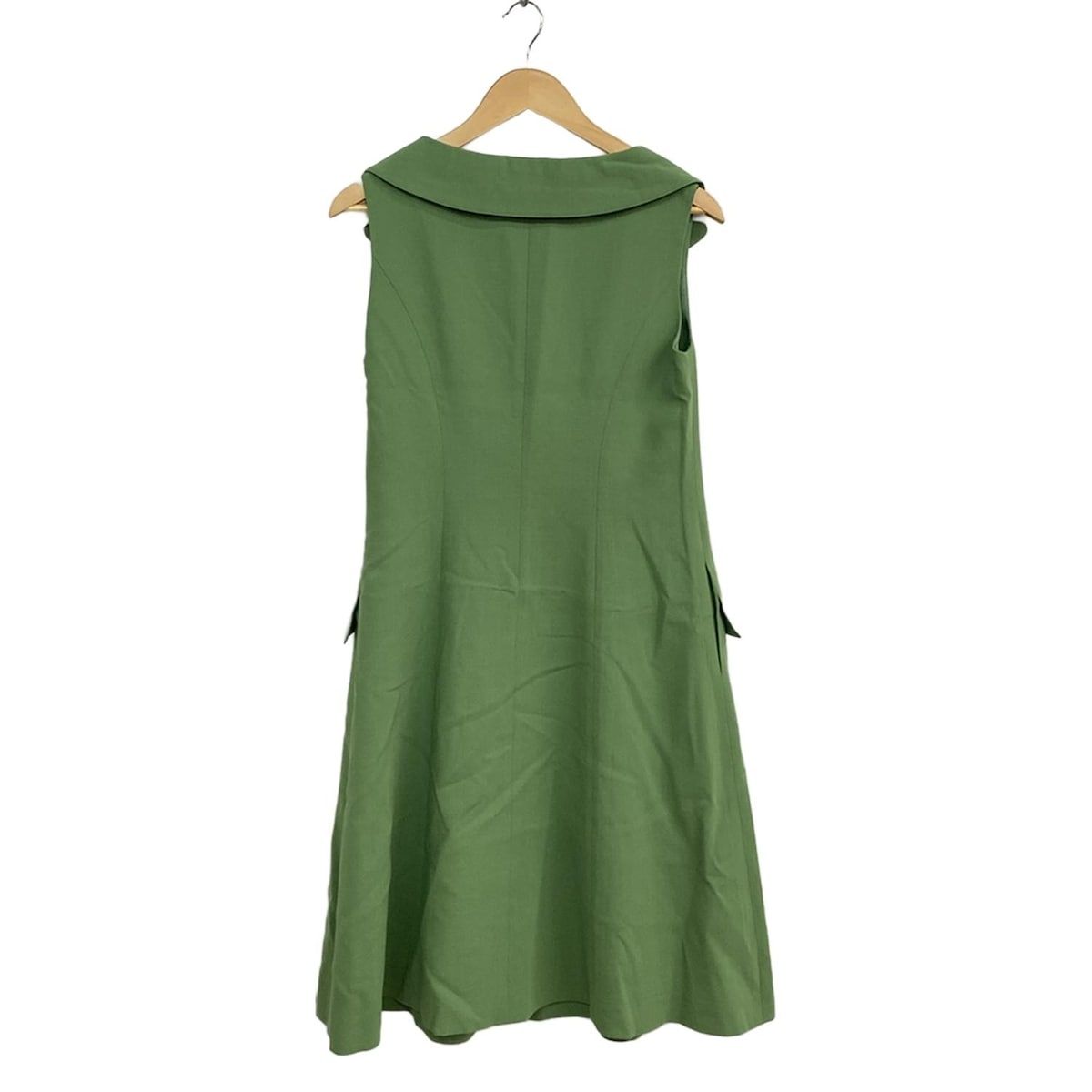 新春値下げFOXEYフォクシーワンピースグリーン40 FOXEY(フォクシー) ワンピース サイズ40 M レディース美品 - 41411