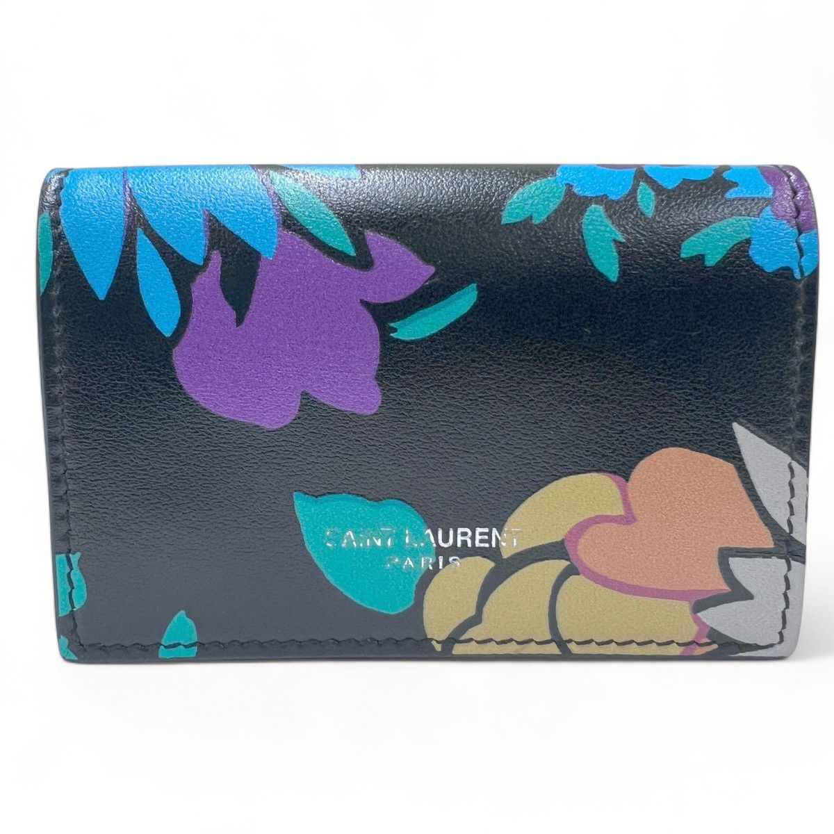 SAINT LAURENT 希少 極美品 サンローラン オリガミ タイニーウォレット 