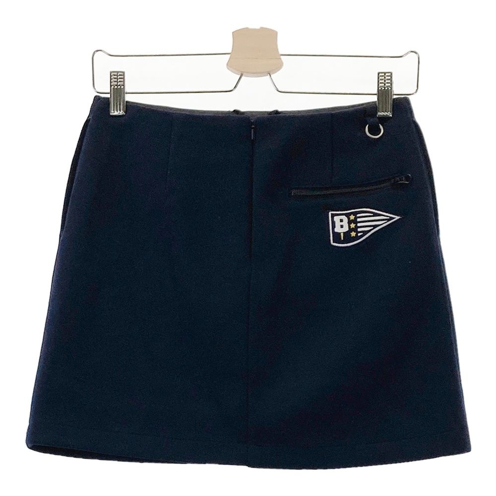 サイズ：M BEAMS GOLF ビームスゴルフ 裏地付 スカート ネイビー系