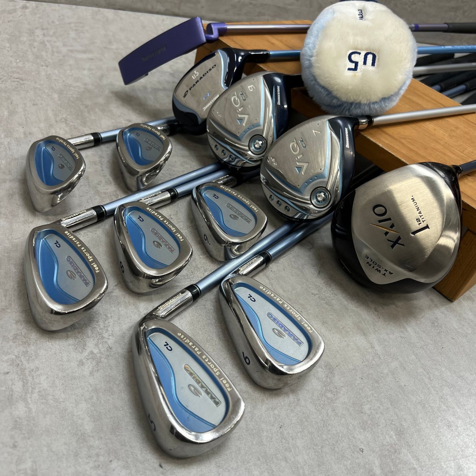 ゼクシオ ブリヂストン レディース 右利き ゴルフ クラブ フルセット/R168 ゼクシオ エイト フルセット(10本セット) レディス(クラブセット（単品