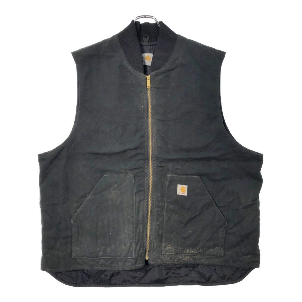 Carhartt カーハート ダック ワークベスト 大きいサイズ ブラック