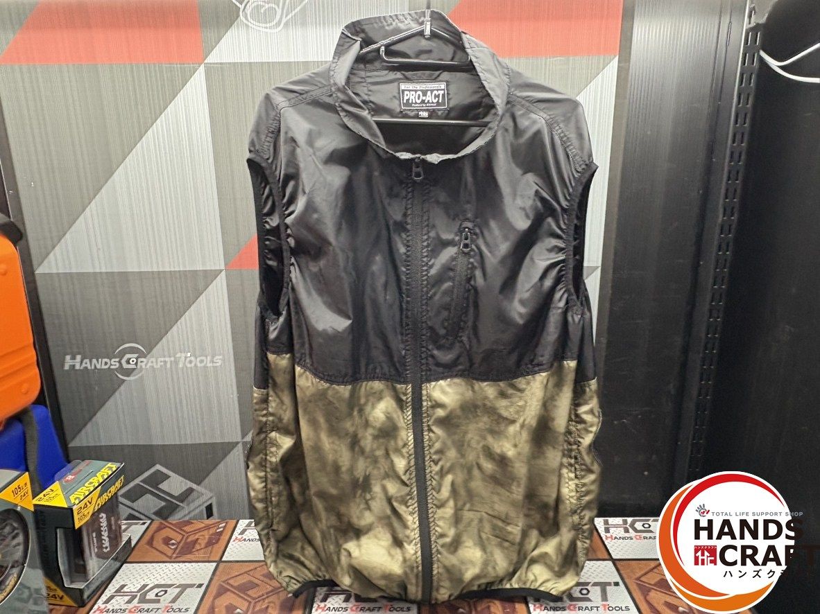 〇 バートル BURTLE AC 09 1 ファン バッテリ ベスト 半袖ブルゾンセット LL XL ハンズクラフト佐賀