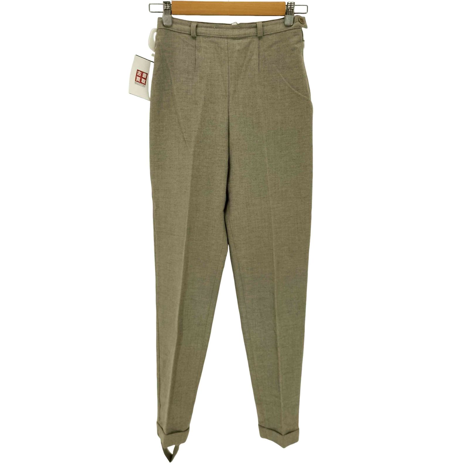 ☆未使用・タグ☆マックスマーラ　ロングパンツ　白タグ　アセテート生地　イタリア製 マックスマーラ MAX MARA イタリア製 白タグ LYCRA センタープレス