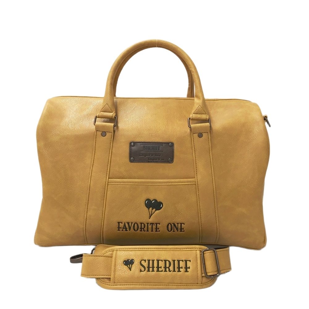 SHERIFF クラシックシリーズ 2way 二段式 ボストンバッグ マスタード
