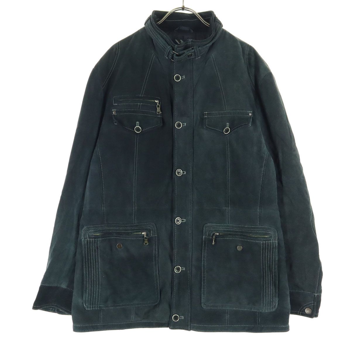 INTERMEZZO インターメッツォ　レザージャケット INTERMEZZO インターメッツォ 長袖 レザージャケット 2L ブラック 羊革