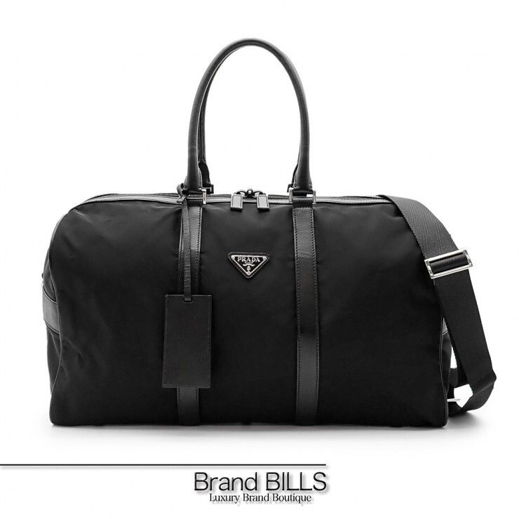 美品 PRADA プラダ 2way ボストンバッグ 2VC002 ナイロン サフィアーノ