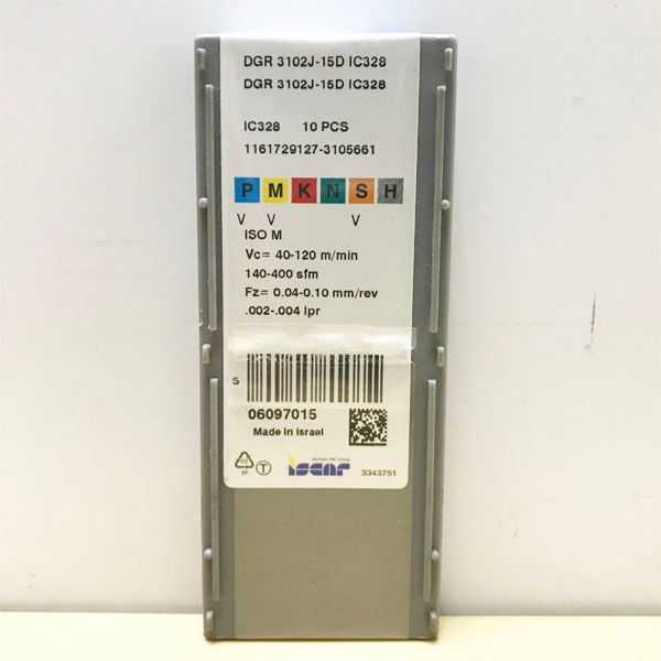 未開封】ISCAR/イスカル DGR 3102J-15D IC328 10個入/箱 切削用チップ