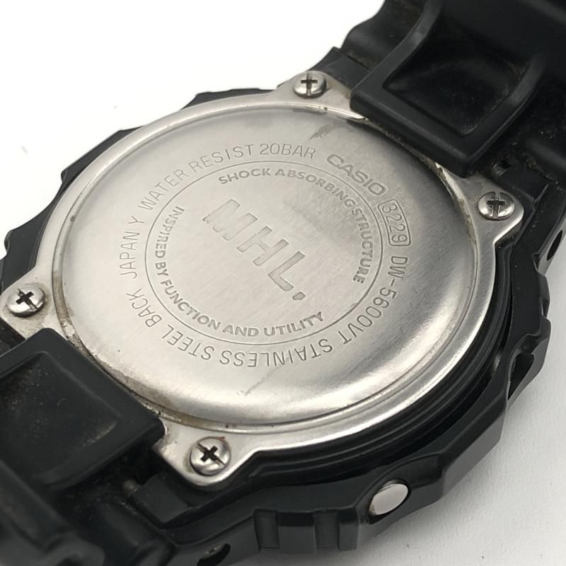 中古】CASIO × MHL. G-SHOCK DW-5600VT 腕時計 ブラック カシオ
