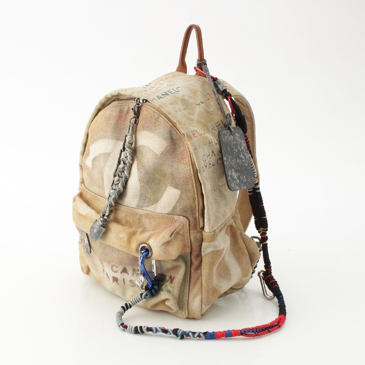 シャネル 14SS マトラッセ ロゴ ココマーク グラフィティ リュック