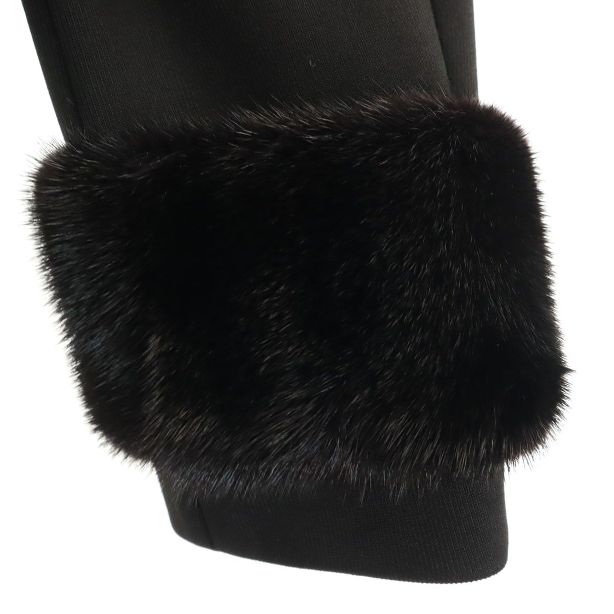 美品 FENDI フェンディ イタリア製 ミンクファー付き ロングコート 40 