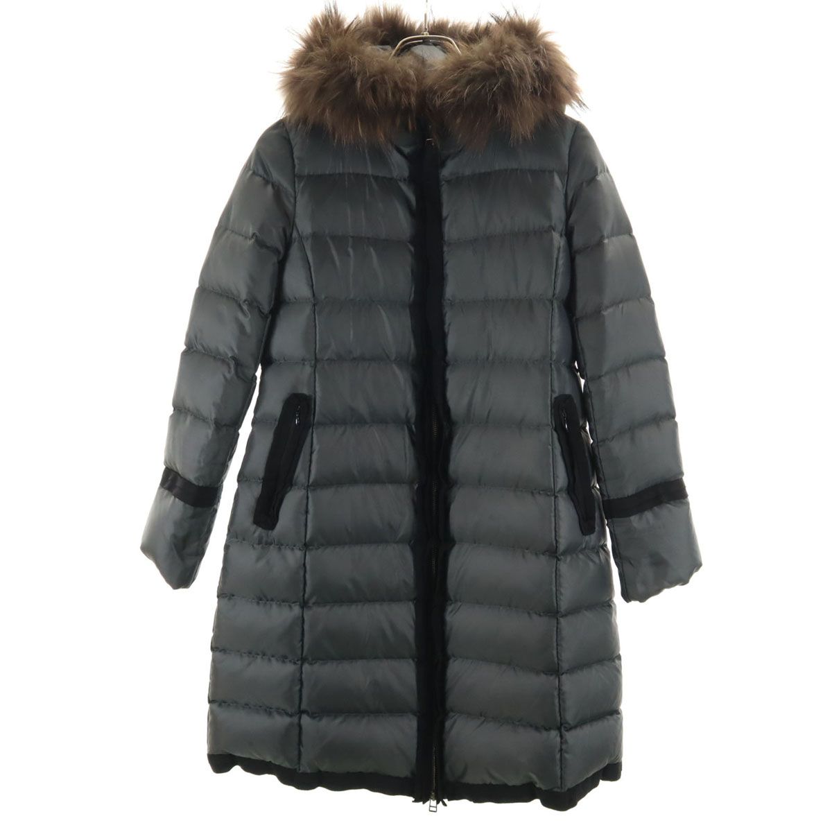 りんLANVIN en Bleu グレー ダウンジャケット 36 LANVIN en Bleu