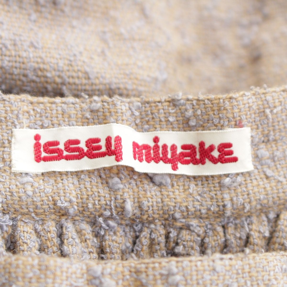 イッセイミヤケ 70s 1978 ウール コットン 初期タグ ボリューム ネップ  